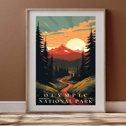 Olympic National Park Poster | US Travel | S01