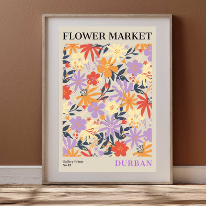 Durban Flower Market Poster | S01