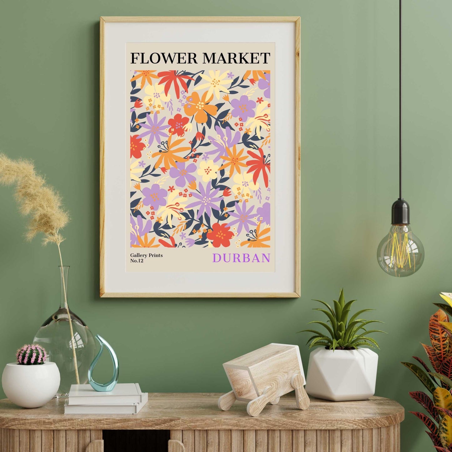 Durban Flower Market Poster | S01