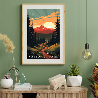 Olympic National Park Poster | US Travel | S01