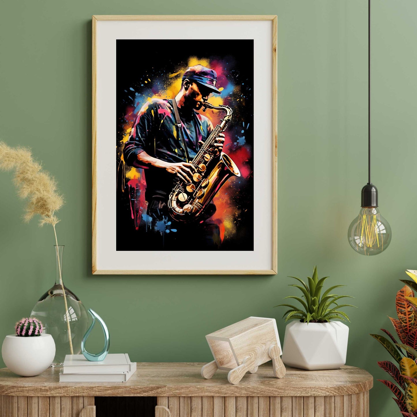 Male Saxophonist Poster | S01