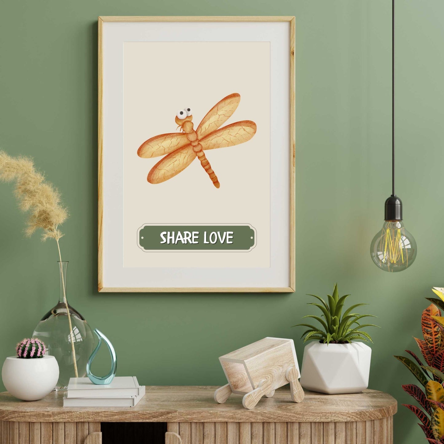 Share Love Dragonfly Poster | S01