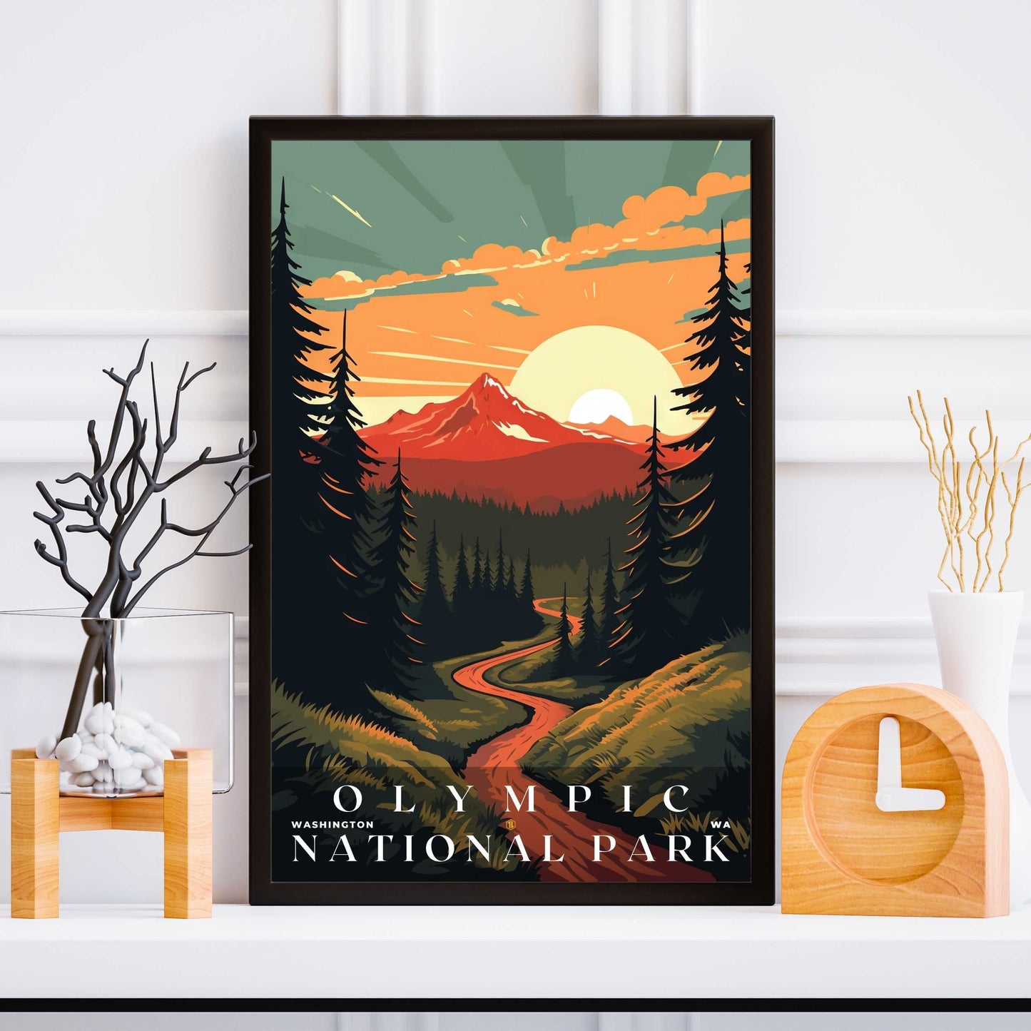 Olympic National Park Poster | US Travel | S01