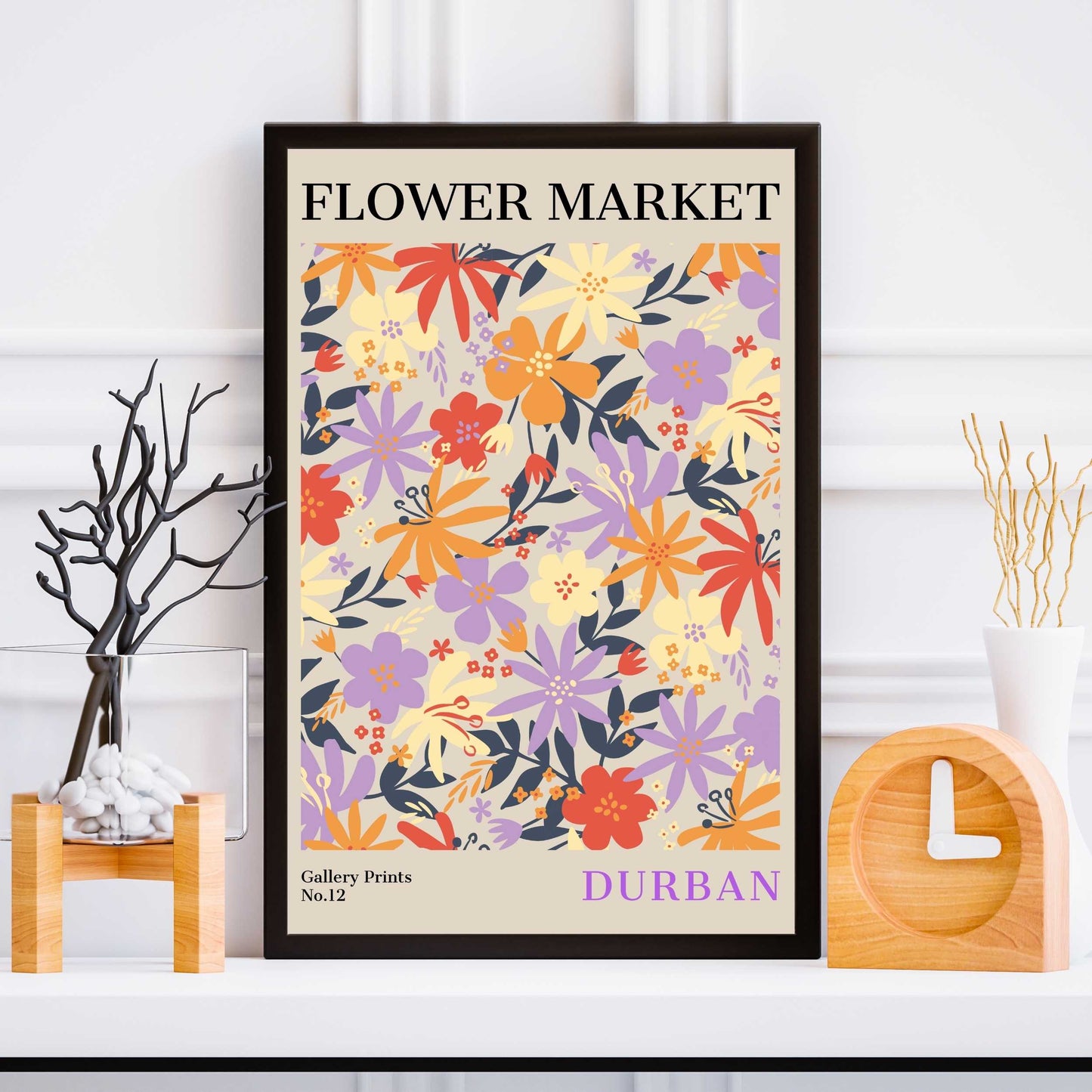 Durban Flower Market Poster | S01