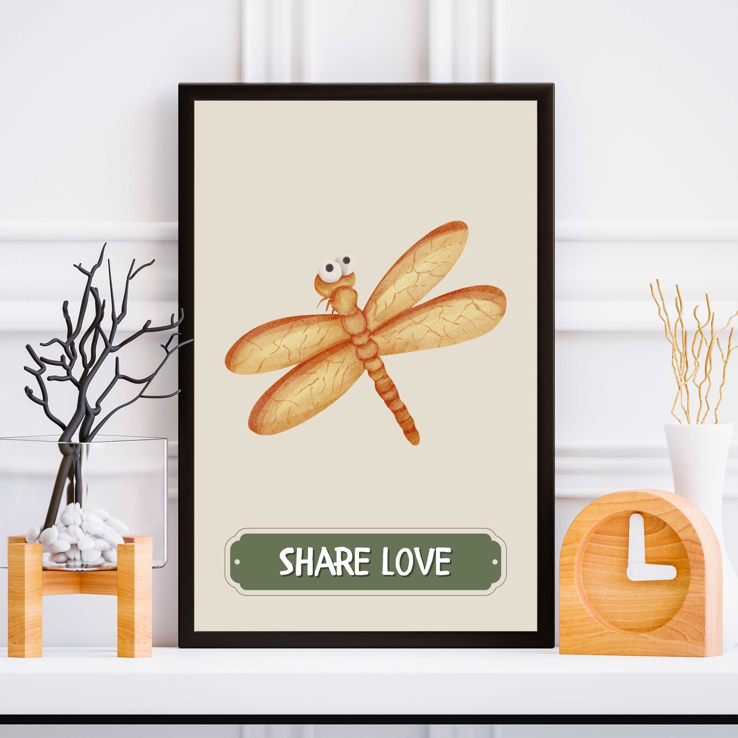 Share Love Dragonfly Poster | S01