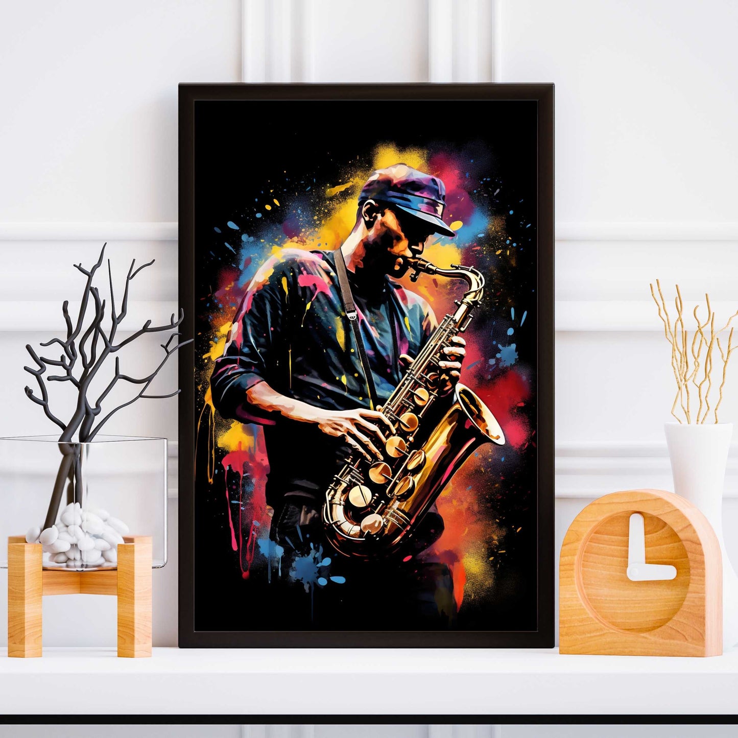 Male Saxophonist Poster | S01