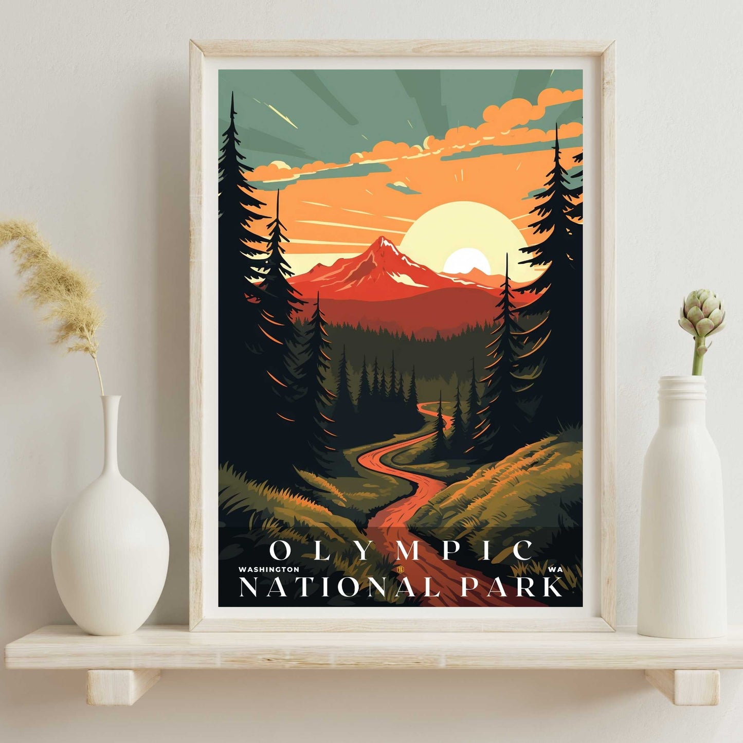 Olympic National Park Poster | US Travel | S01