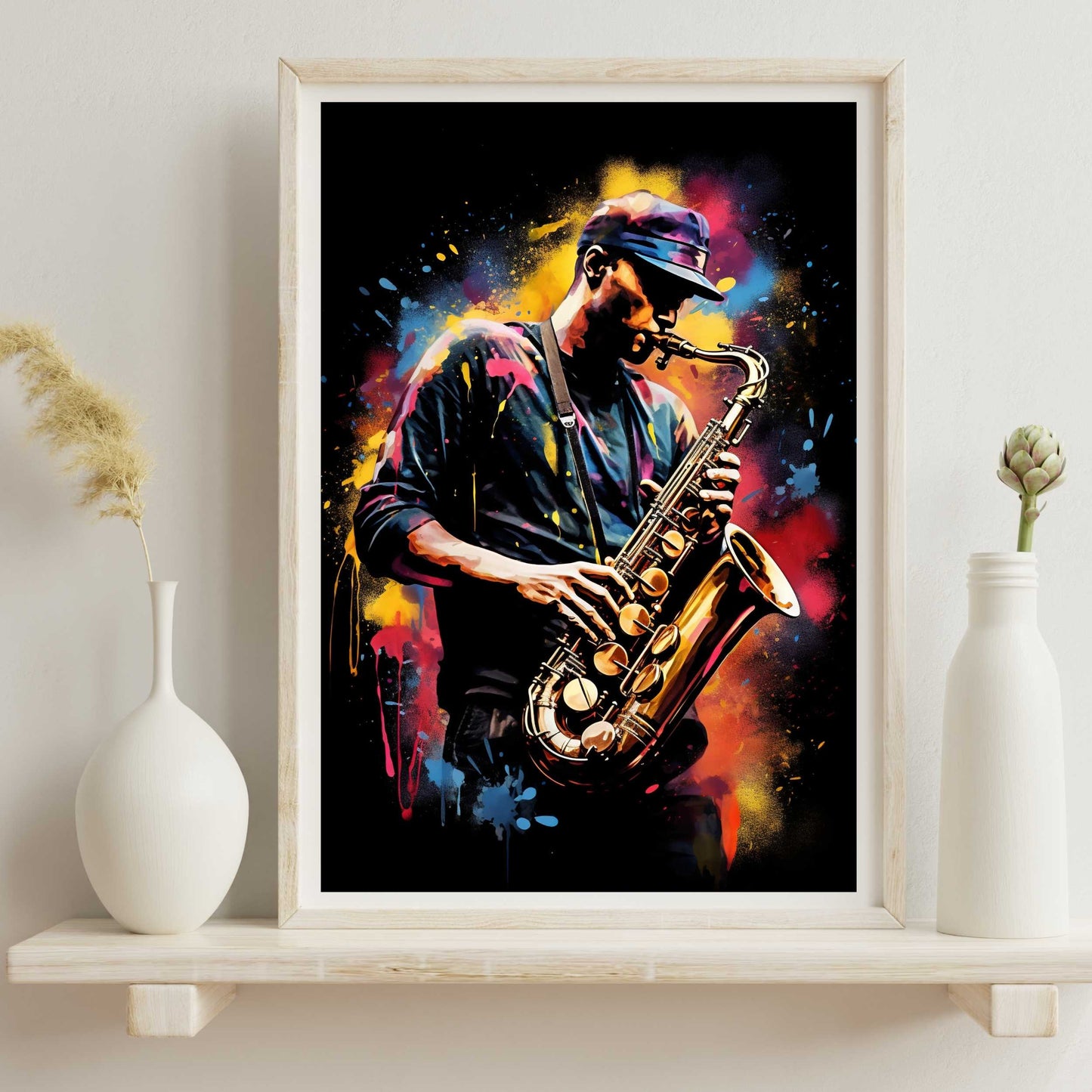 Male Saxophonist Poster | S01