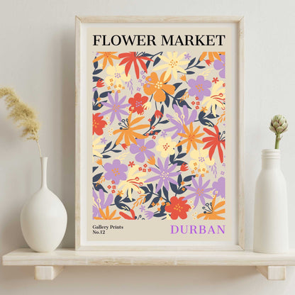 Durban Flower Market Poster | S01