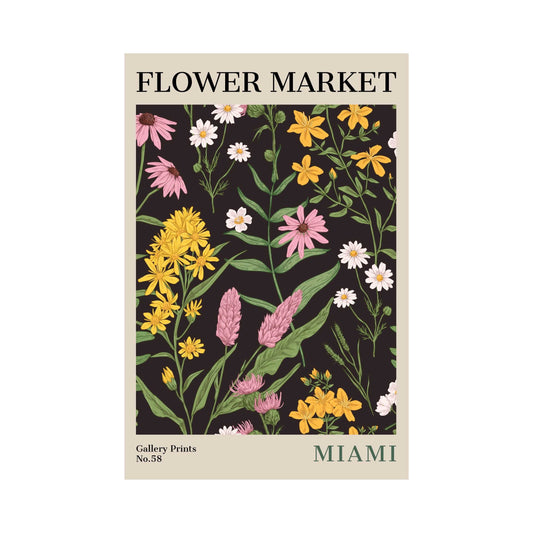 Miami Flower Market Poster | S02