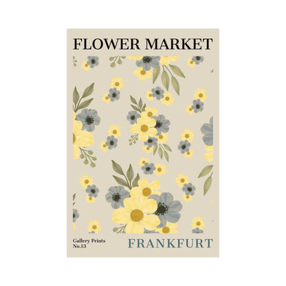 Frankfurt Flower Market Poster | S01