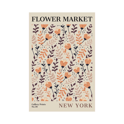 New York City Flower Market Poster | S01