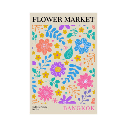 Bangkok Flower Market Poster | S01