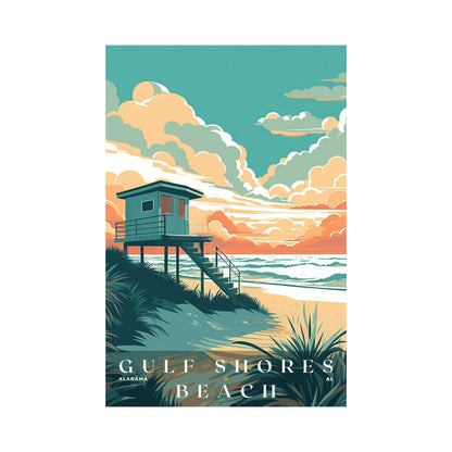 Gulf Shores Beach Poster | US Travel | S01