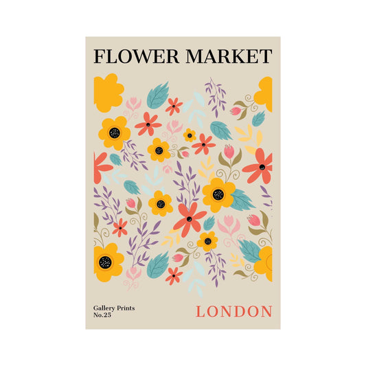 London Flower Market Poster | S01