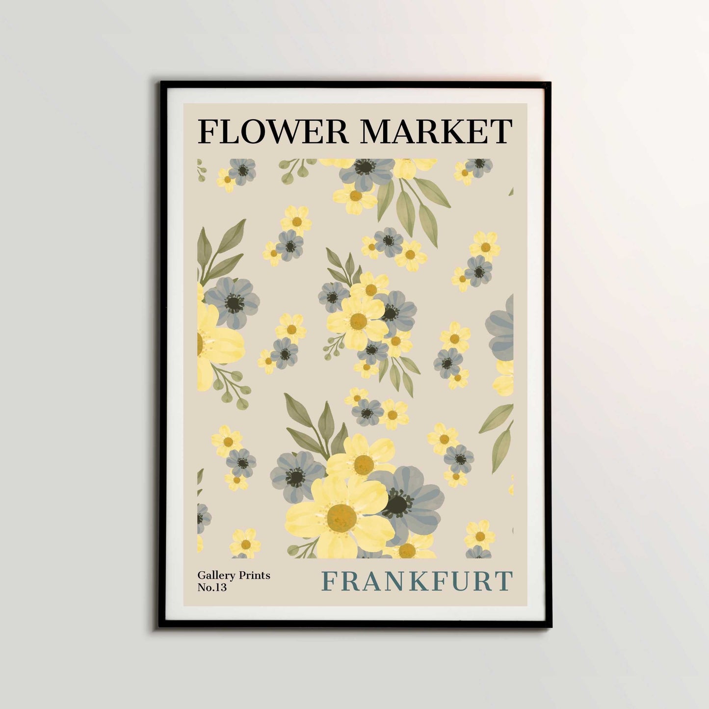 Frankfurt Flower Market Poster | S01