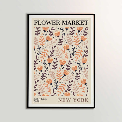 New York City Flower Market Poster | S01