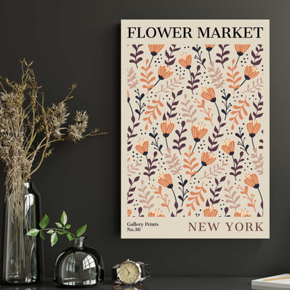 New York City Flower Market Poster | S01