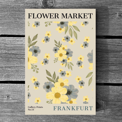 Frankfurt Flower Market Poster | S01