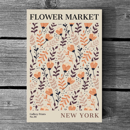 New York City Flower Market Poster | S01