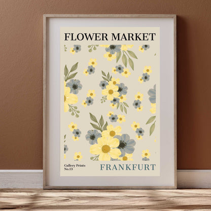 Frankfurt Flower Market Poster | S01