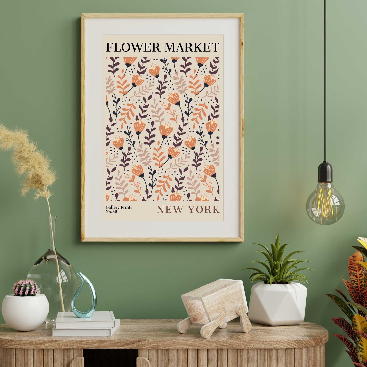 New York City Flower Market Poster | S01