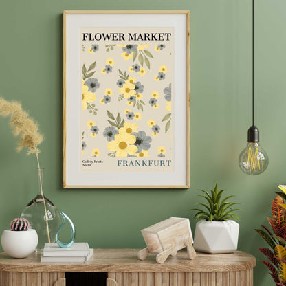 Frankfurt Flower Market Poster | S01