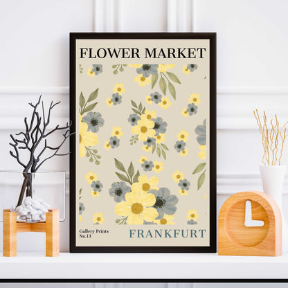 Frankfurt Flower Market Poster | S01