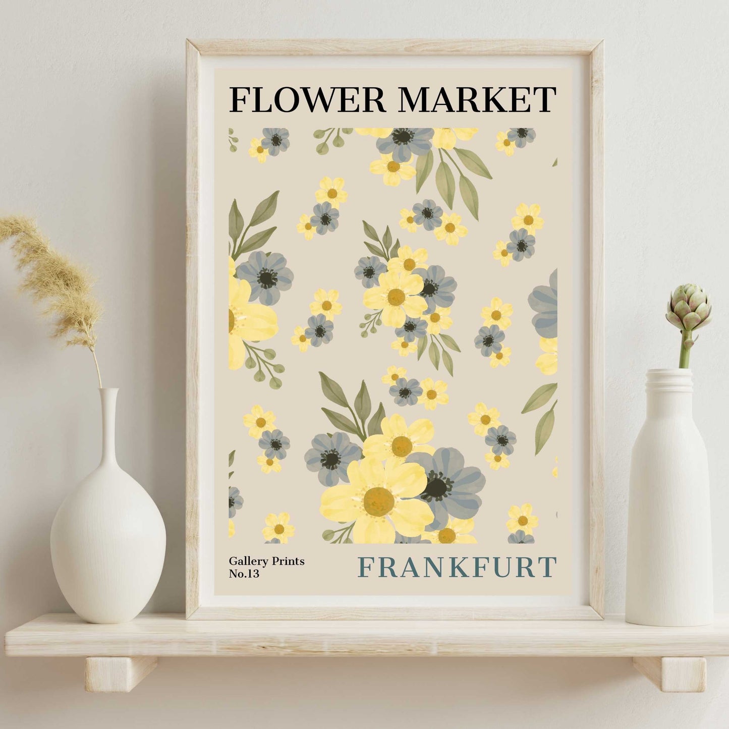 Frankfurt Flower Market Poster | S01