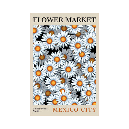 Mexico City Flower Market Poster | S02