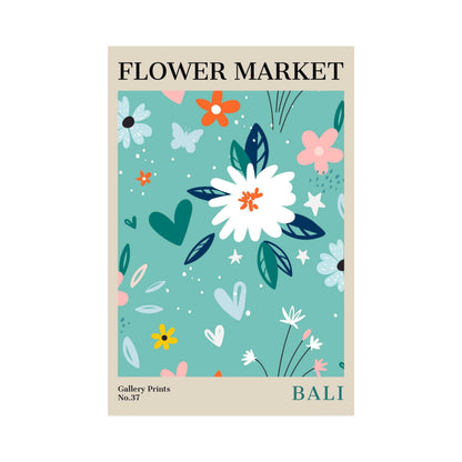 Bali Flower Market Poster | S01