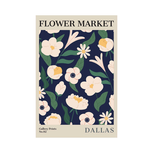 Dallas Flower Market Poster | S02