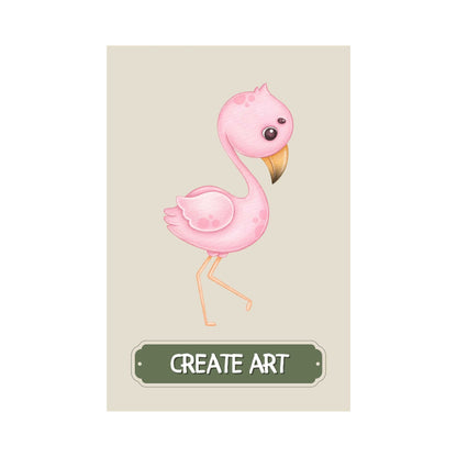 Create Art Flamingo Poster | S01