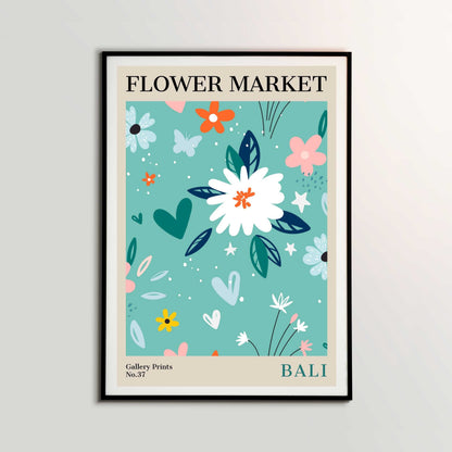 Bali Flower Market Poster | S01