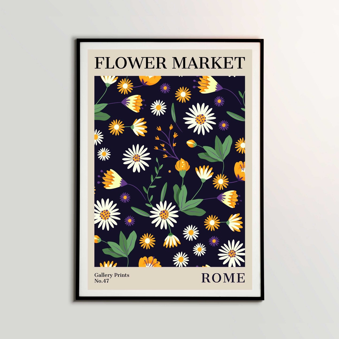 Rome Flower Market Poster | S02