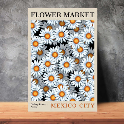 Mexico City Flower Market Poster | S02