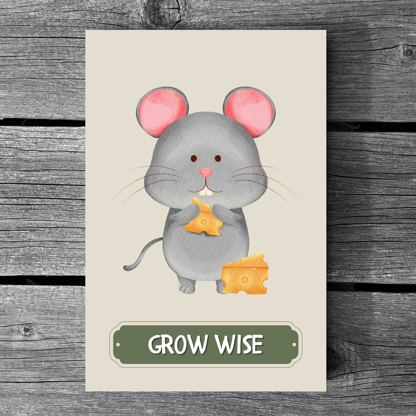 Grow Wise Mouse Poster | S01