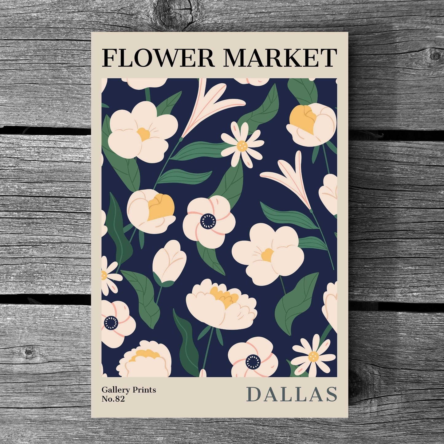 Dallas Flower Market Poster | S02