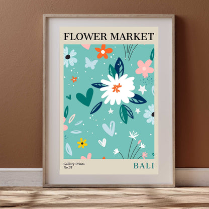 Bali Flower Market Poster | S01