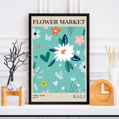 Bali Flower Market Poster | S01