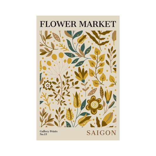 Saigon Flower Market Poster | S01