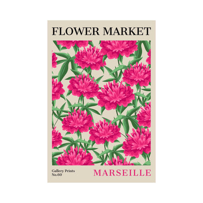 Marseille Flower Market Poster | S02