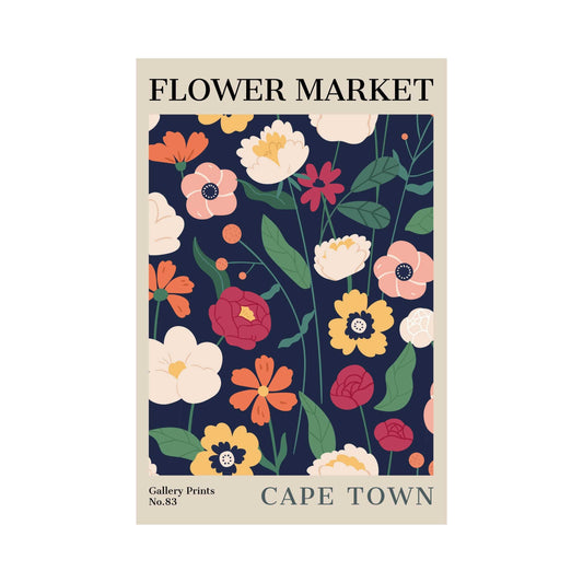 Cape Town Flower Market Poster | S02