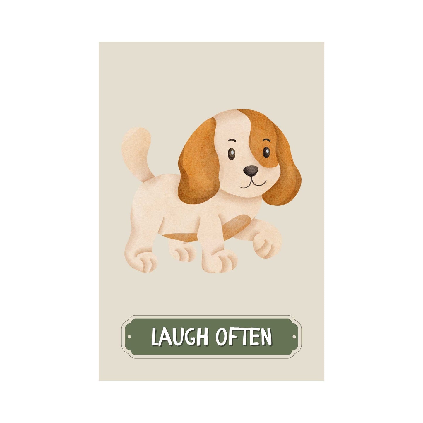 Laugh Often Dog Poster | S01