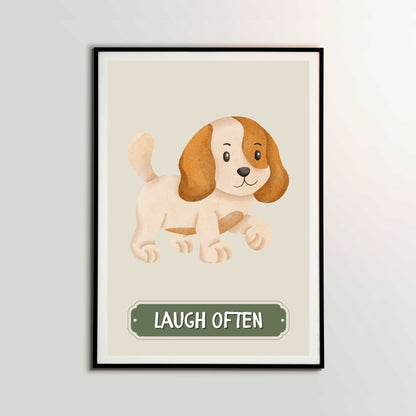 Laugh Often Dog Poster | S01