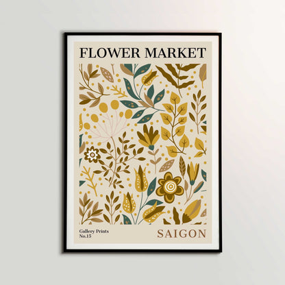 Saigon Flower Market Poster | S01