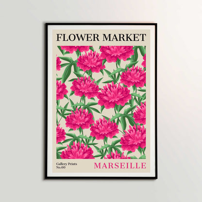 Marseille Flower Market Poster | S02