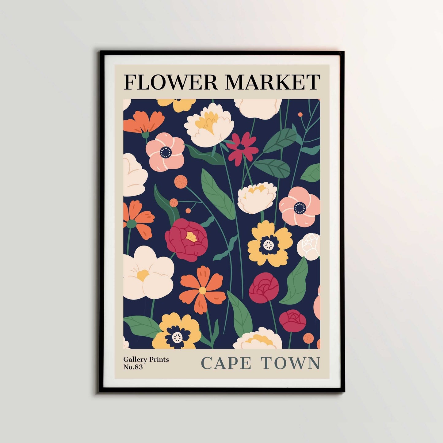 Cape Town Flower Market Poster | S02