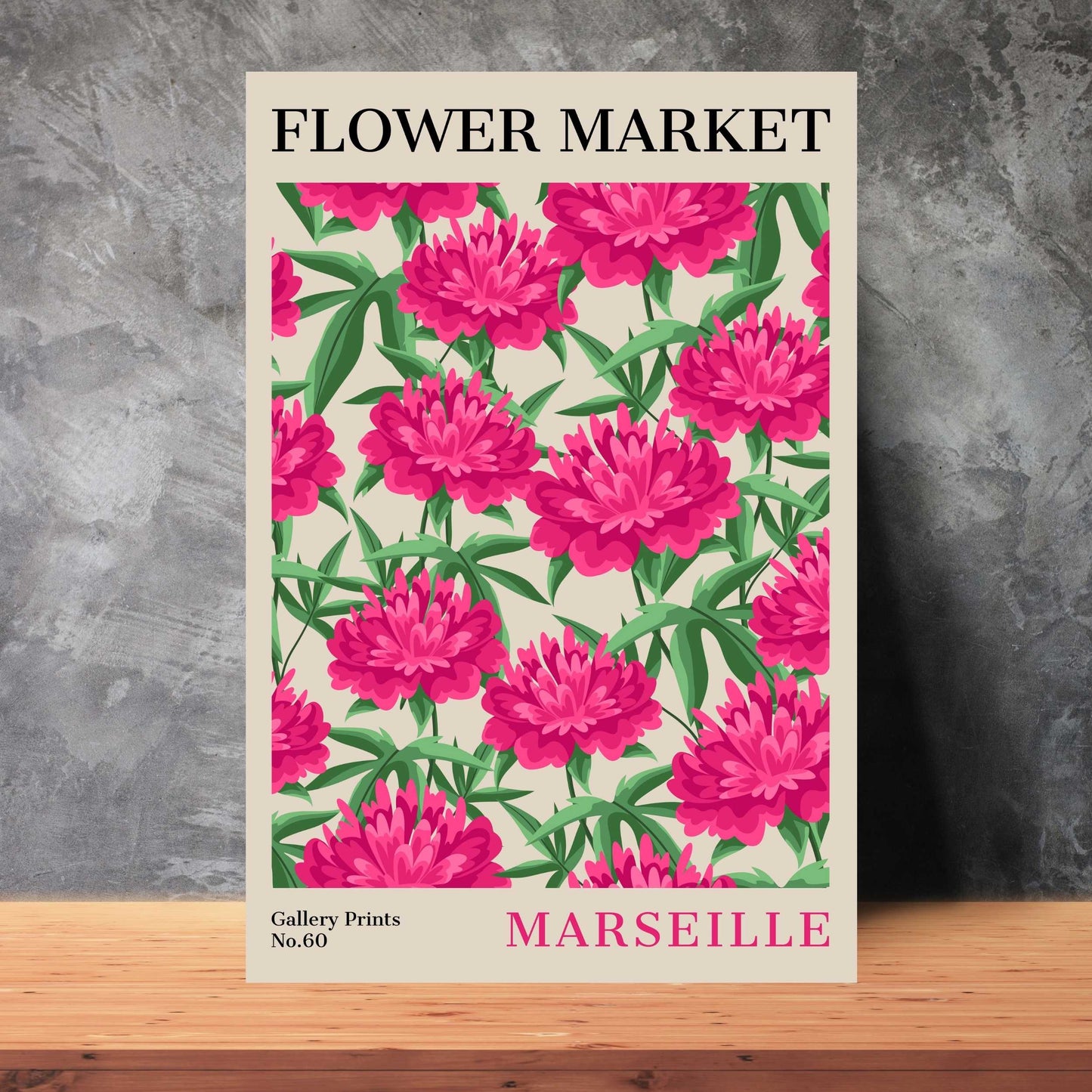 Marseille Flower Market Poster | S02