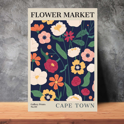 Cape Town Flower Market Poster | S02